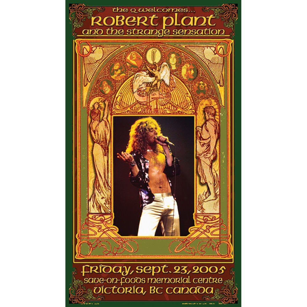 LED ZEPPELIN - (来日 55周年 ) - Robert Plant Concert Poster / Bob Masse